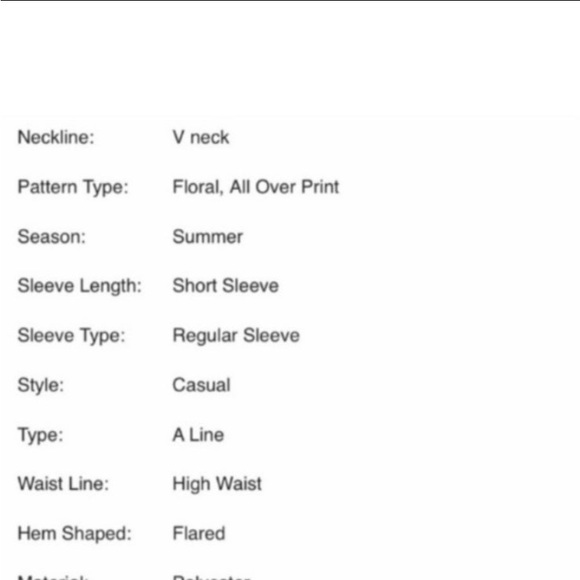 V NECK FLOWER PRINT A LINE DRESS - Picture 8 of 9